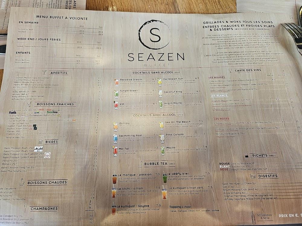 Seazen Buffet - Menu Image 2